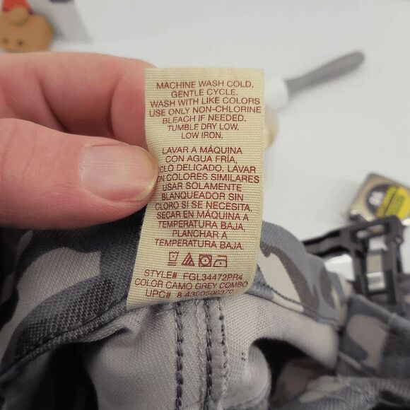 Faded Glory Jeggings Womens 2XL 20 Gray Camouflage Camo Chino Pull On Pants - Picture 10 of 10